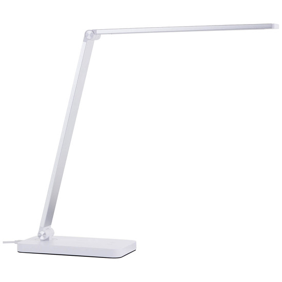 Brilliant Florence LED Tischleuchte 38cm 5W Weiß USB, Wireless charging G60090/05