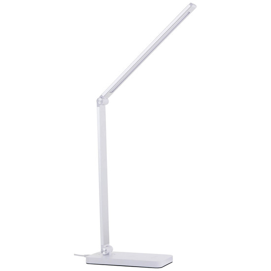 Brilliant Florence LED Tischleuchte 38cm 5W Weiß USB, Wireless charging G60090/05