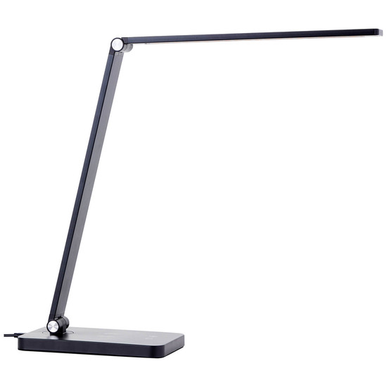 Brilliant Florence LED Tischleuchte 38cm 5W Schwarz USB, Wireless charging G60090/06