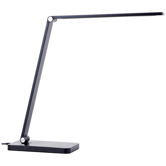 Brilliant Florence LED Tischleuchte 38cm 5W Schwarz USB, Wireless charging G60090/06