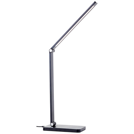 Brilliant Florence LED Tischleuchte 38cm 5W Schwarz USB, Wireless charging G60090/06