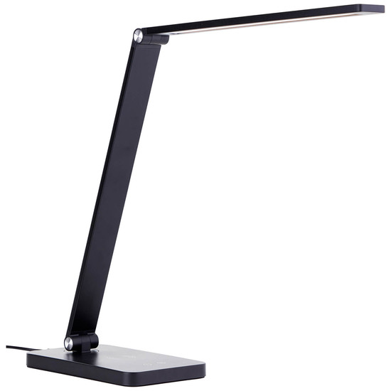 Brilliant Florence LED Tischleuchte 38cm 5W Schwarz USB, Wireless charging G60090/06