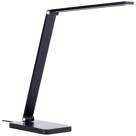 Brilliant Florence LED Tischleuchte 38cm 5W Schwarz USB, Wireless charging G60090/06