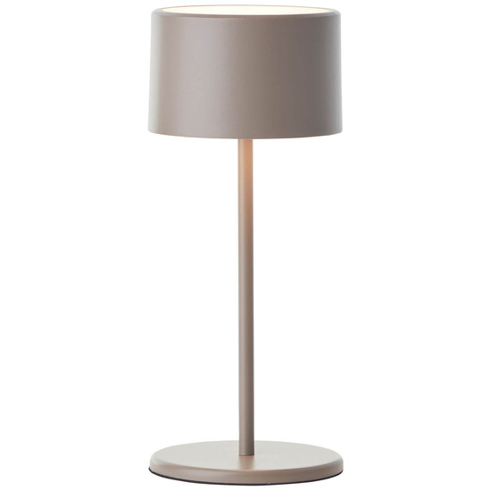 Brilliant Helio LED Tischleuchte LED 21cm 2W Warmweiß Taupe USB G60181A20