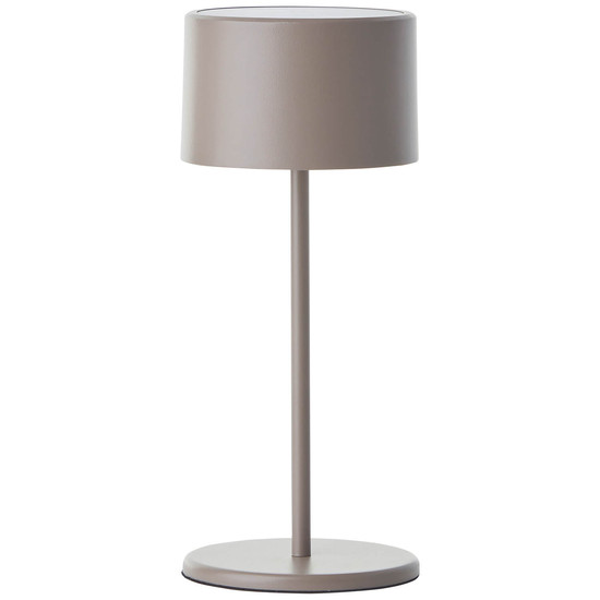 Brilliant Helio LED Tischleuchte LED 21cm 2W Warmweiß Taupe USB G60181A20