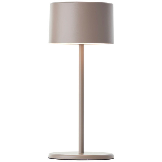 Brilliant Helio LED Tischleuchte LED 21cm 2W Warmweiß Taupe USB G60181A20