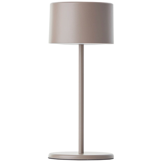 Brilliant Helio LED Tischleuchte LED 21cm 2W Warmweiß Taupe USB G60181A20