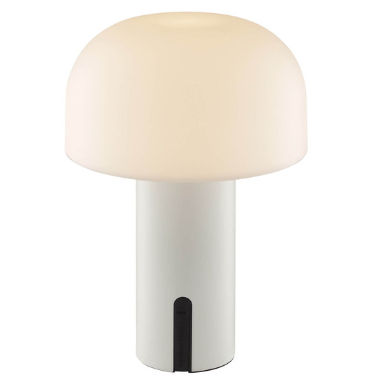 Brilliant Mattis LED Tischleuchte LED 21cm 2,5W Extra Warmweiss IP44 Beige Weiß G60305/09