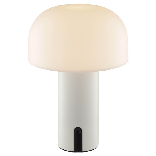 Brilliant Mattis LED Tischleuchte LED 21cm 2,5W Extra Warmweiss IP44 Beige Weiß G60305/09