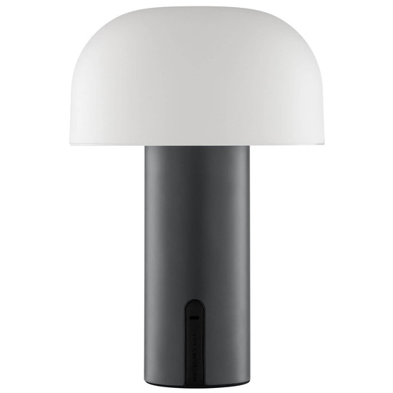 Brilliant Mattis LED Tischleuchte LED 21cm 2,5W Extra Warmweiss IP44 Grau Weiß G60305/22