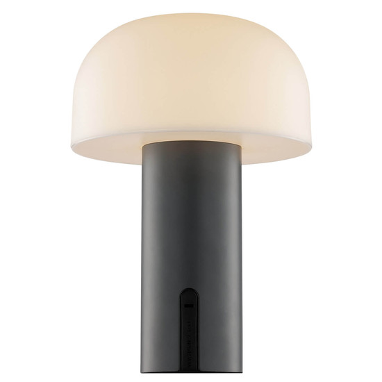 Brilliant Mattis LED Tischleuchte LED 21cm 2,5W Extra Warmweiss IP44 Grau Weiß G60305/22