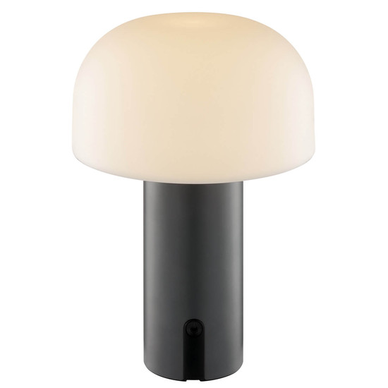 Brilliant Mattis LED Tischleuchte LED 21cm 2,5W Extra Warmweiss IP44 Grau Weiß G60305/22