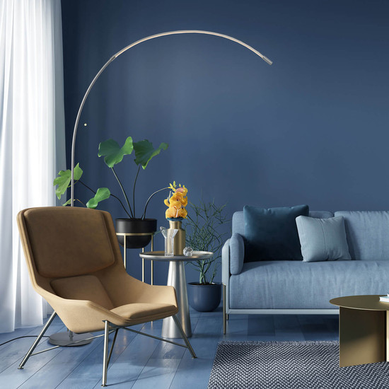 Brilliant Bow LED Stehleuchte 179cm 14W Aluminium G70611/21