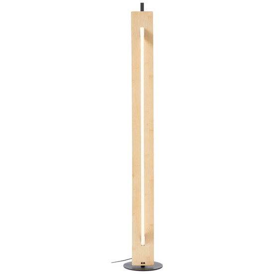 Brilliant Visby LED Stehleuchte 120cm 18W Warmweiß Schwarz Natur G70900/76