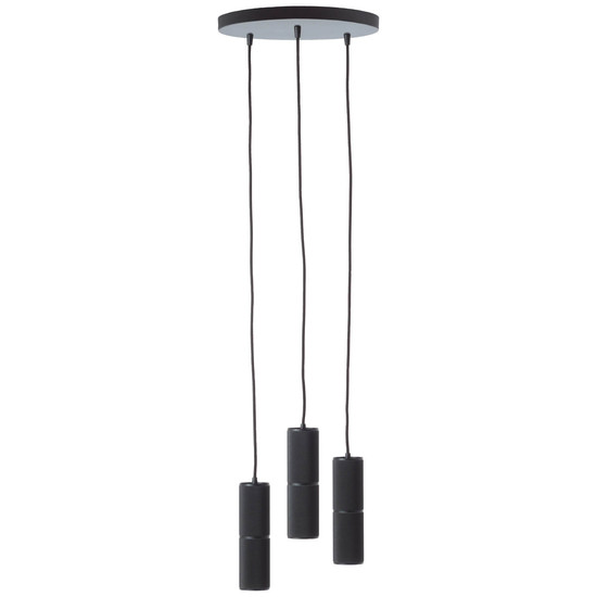 Brilliant Marty LED Pendelleuchte 3-flammig GU10 5W/5W Warmweiß Sand Schwarz G80051/76