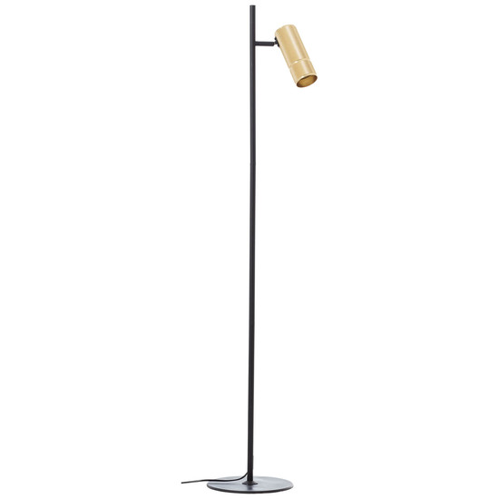 Brilliant Marty LED Stehleuchte 25cm GU10 5W/5W Warmweiß Sand Schwarz Matt Gold G80054/86