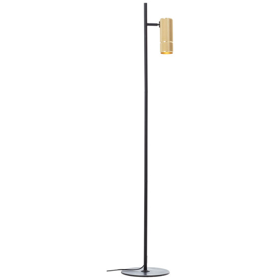 Brilliant Marty LED Stehleuchte 25cm GU10 5W/5W Warmweiß Sand Schwarz Matt Gold G80054/86