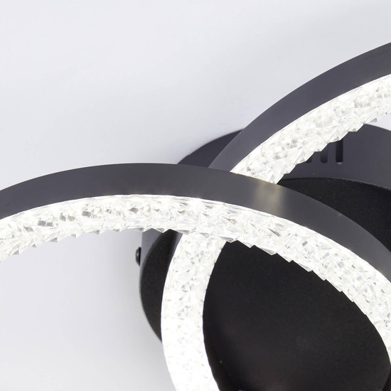 Brilliant Aurelia LED Deckenleuchte 30x40cm 20W Neutralweiß Schwarz G80766/06