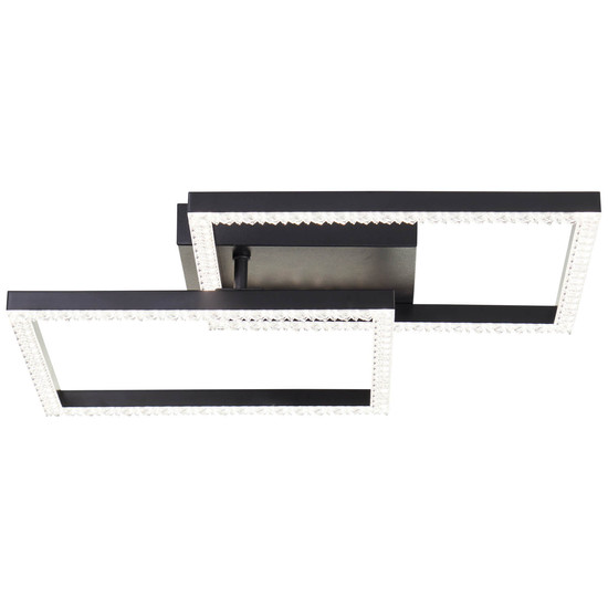 Brilliant Ranni LED Deckenleuchte 41x41cm 20W Neutralweiß Schwarz G80775/06