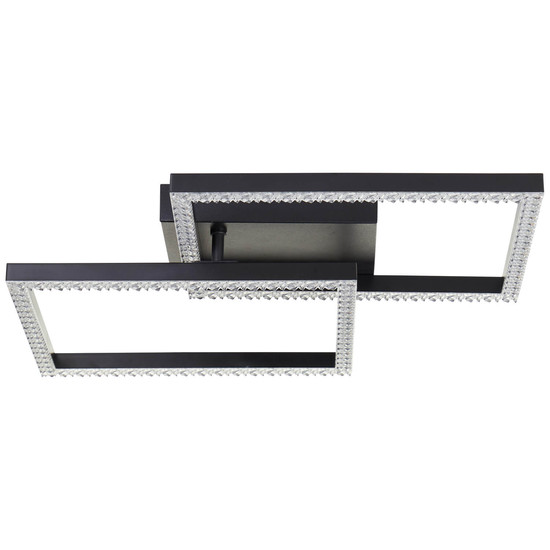 Brilliant Ranni LED Deckenleuchte 41x41cm 20W Neutralweiß Schwarz G80775/06