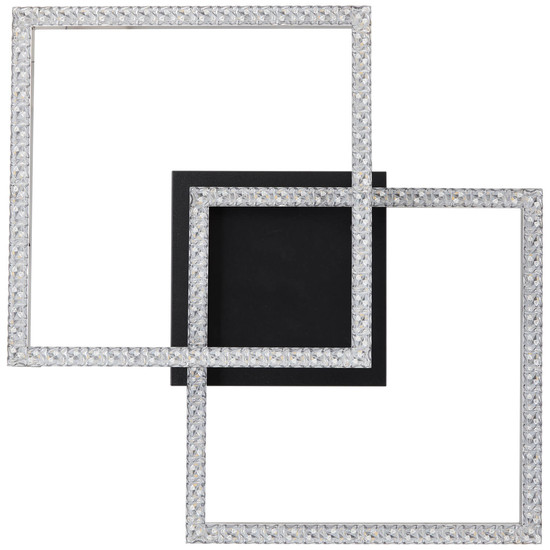 Brilliant Ranni LED Deckenleuchte 41x41cm 20W Neutralweiß Schwarz G80775/06