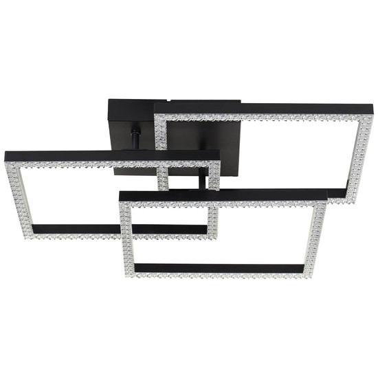 Brilliant Ranni LED Deckenleuchte 46,x46,5cm 28W Neutralweiß Schwarz G80776/06