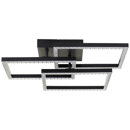 Brilliant Ranni LED Deckenleuchte 46,x46,5cm 28W Neutralweiß Schwarz G80776/06