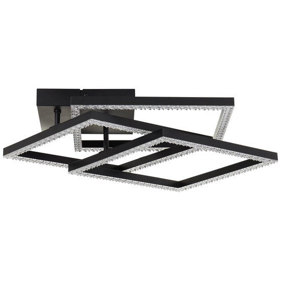 Brilliant Ranni LED Deckenleuchte 46,x46,5cm 28W Neutralweiß Schwarz G80776/06