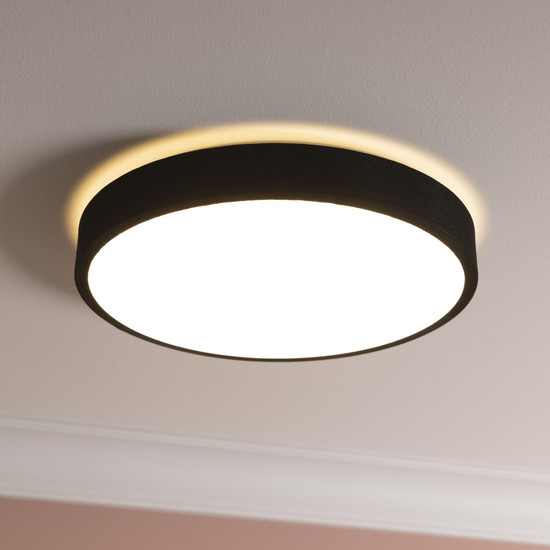 Brilliant Filiz LED Deckenleuchte 38,5cm 24W Warmweiß Schwarz Weiß G80820/76