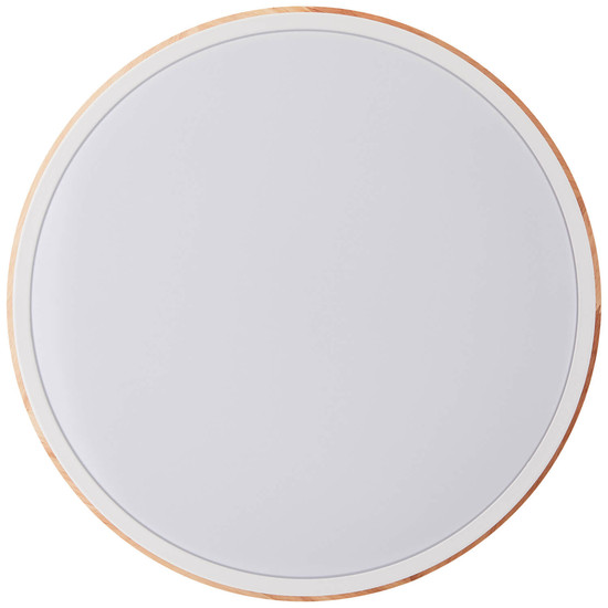 Brilliant Baarlo LED Deckenleuchte 35cm 24W Warmweiß Matt Weiß Holz FSC® G80845/75