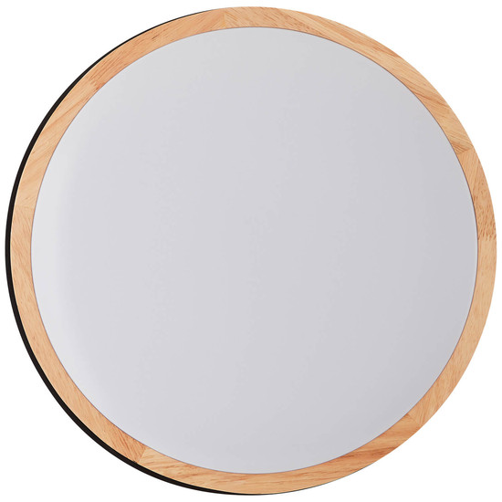Brilliant Baarlo LED Deckenleuchte 35cm 24W Warmweiß Matt Schwarz Holz FSC® G80845/76