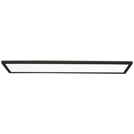 Brilliant Milton LED Deckenaufbau-Paneel 25x96cm 24W Neutralweiß IP44 Schwarz Weiß G80875A76