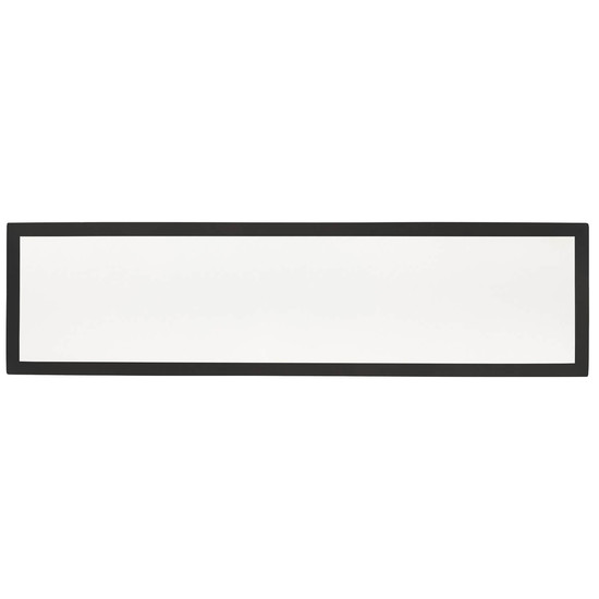 Brilliant Milton LED Deckenaufbau-Paneel 25x96cm 24W Neutralweiß IP44 Schwarz Weiß G80875A76