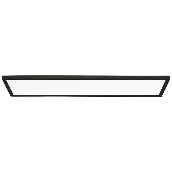 Brilliant Milton LED Deckenaufbau-Paneel 25x96cm 24W Neutralweiß IP44 Schwarz Weiß G80875A76