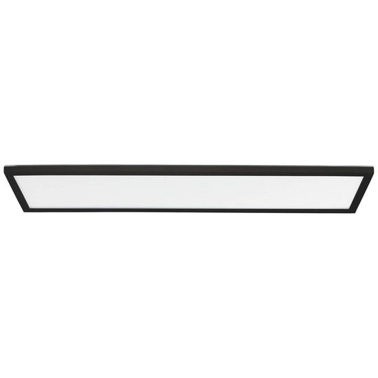Brilliant Milton LED Deckenaufbau-Paneel 25x96cm 24W Neutralweiß IP44 Schwarz Weiß G80875A76