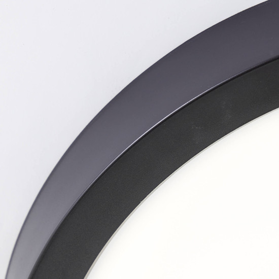 Brilliant Navara LED Deckenleuchte 27,5cm 18W Neutralweiß IP44 Schwarz G80885/26