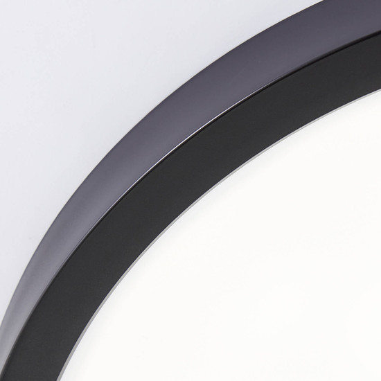 Brilliant Navara LED Deckenleuchte 37,5cm 24W Neutralweiß IP44 Schwarz G80886/26