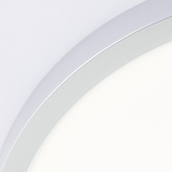Brilliant Navara LED Deckenleuchte 37,5cm 24W Neutralweiß IP44 Silber G80886/88