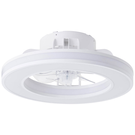 Brilliant Mondello LED Deckenleuchte 42cm mit Ventilator 26W Weiß Ventilator, Nachtlicht, Timer G80915/05