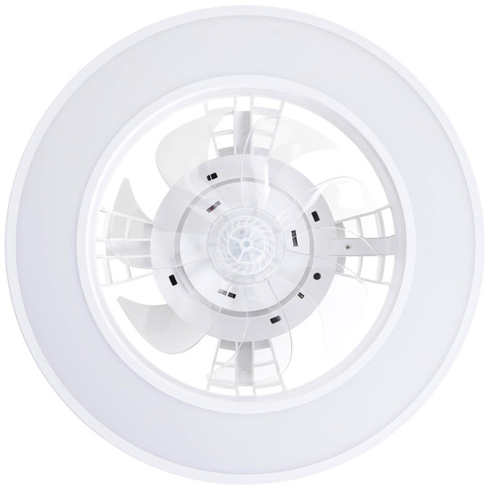 Brilliant Mondello LED Deckenleuchte 42cm mit Ventilator 26W Weiß Ventilator, Nachtlicht, Timer G80915/05