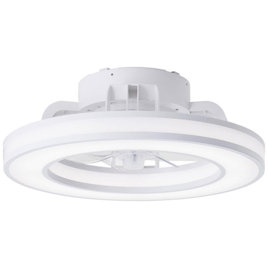 Brilliant Mondello LED Deckenleuchte 42cm mit Ventilator 26W Weiß Ventilator, Nachtlicht, Timer G80915/05