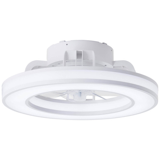 Brilliant Mondello LED Deckenleuchte 42cm mit Ventilator 26W Weiß Ventilator, Nachtlicht, Timer G80915/05