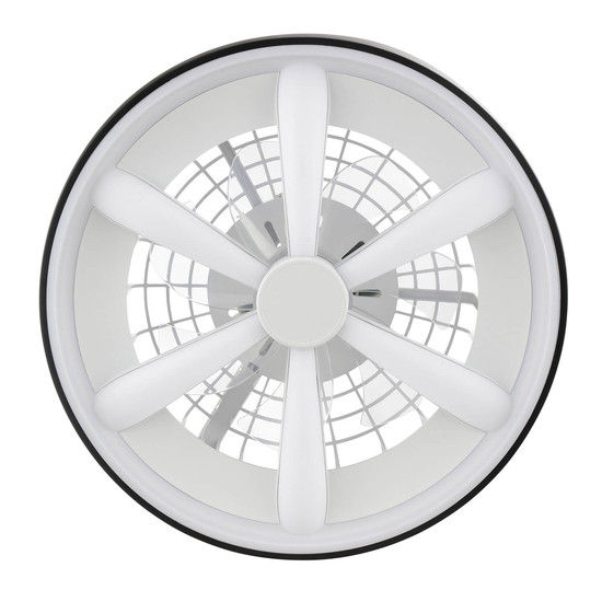 Brilliant Gaiano LED Deckenleuchte 48cm mit Ventilator 48W Schwarz Ventilator, Timer, Nachtlicht G80935/06