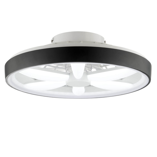 Brilliant Gaiano LED Deckenleuchte 48cm mit Ventilator 48W Schwarz Ventilator, Timer, Nachtlicht G80935/06