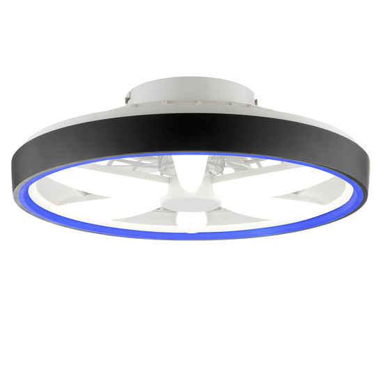 Brilliant Gaiano LED Deckenleuchte 48cm mit Ventilator 48W Schwarz Ventilator, Timer, Nachtlicht G80935/06