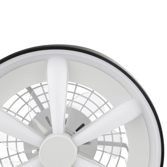 Brilliant Gaiano LED Deckenleuchte 48cm mit Ventilator 48W Schwarz Ventilator, Timer, Nachtlicht G80935/06