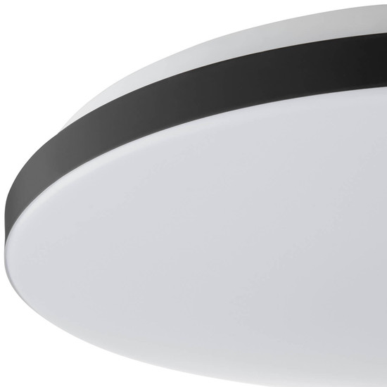 Brilliant Livio LED Deckenleuchte LED 38,5cm 24W Warmweiß Weiß Schwarz G80962/76