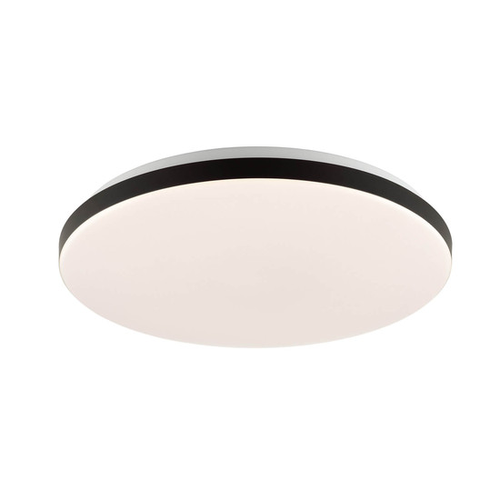 Brilliant Livio LED Deckenleuchte LED 38,5cm 20W Weiß Schwarz Nachtlicht, Timer G80964/76