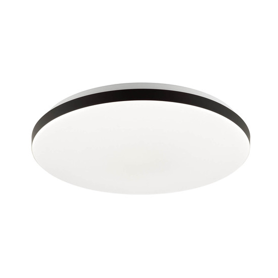 Brilliant Livio LED Deckenleuchte LED 38,5cm 20W Weiß Schwarz Nachtlicht, Timer G80964/76