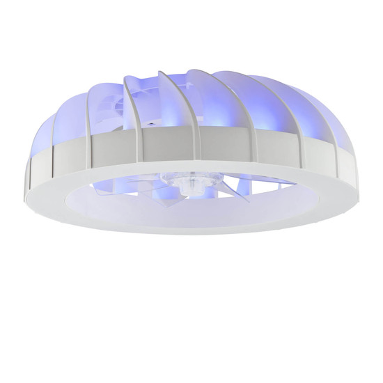Brilliant Fanora LED Deckenleuchte 46cm mit Ventilator 30W Weiß Ventilator, Nachtlicht, Timer G81080/05